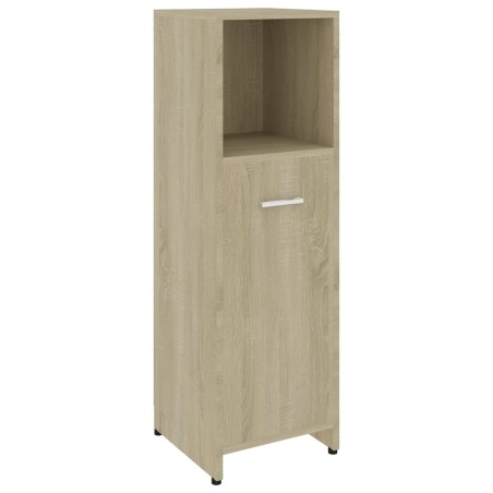vidaXL Armario de baño madera contrachapada color roble 30x30x95 cm