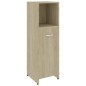 vidaXL Armario de baño madera contrachapada color roble 30x30x95 cm vidaXL Armario de baño madera contrachapada color roble 30x30x95 cm