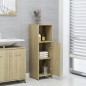 vidaXL Armario de baño madera contrachapada color roble 30x30x95 cm vidaXL Armario de baño madera contrachapada color roble 30x30x95 cm