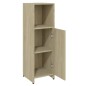vidaXL Armario de baño madera contrachapada color roble 30x30x95 cm vidaXL Armario de baño madera contrachapada color roble 30x30x95 cm