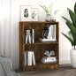 vidaXL Estantería de madera contrachapada roble ahumado 60x24x74,5 cm vidaXL Estantería de madera contrachapada roble ahumado 60x24x74,5 cm