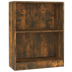 vidaXL Estantería de madera contrachapada roble ahumado 60x24x74,5 cm