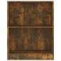 vidaXL Estantería de madera contrachapada roble ahumado 60x24x74,5 cm vidaXL Estantería de madera contrachapada roble ahumado 60x24x74,5 cm