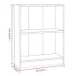 vidaXL Estantería de madera contrachapada roble ahumado 60x24x74,5 cm vidaXL Estantería de madera contrachapada roble ahumado 60x24x74,5 cm
