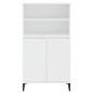 vidaXL Aparador alto madera contrachapada blanco 60x36x110 cm vidaXL Aparador alto madera contrachapada blanco 60x36x110 cm
