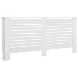 vidaXL Cubierta para radiador MDF blanco 172x19x81,5 cm