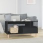 vidaXL Mesa de centro madera contrachapada negro 90x49x45 cm vidaXL Mesa de centro madera contrachapada negro 90x49x45 cm