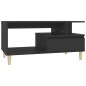vidaXL Mesa de centro madera contrachapada negro 90x49x45 cm vidaXL Mesa de centro madera contrachapada negro 90x49x45 cm