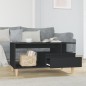 vidaXL Mesa de centro madera contrachapada negro 90x49x45 cm vidaXL Mesa de centro madera contrachapada negro 90x49x45 cm