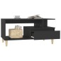 vidaXL Mesa de centro madera contrachapada negro 90x49x45 cm vidaXL Mesa de centro madera contrachapada negro 90x49x45 cm