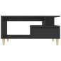 vidaXL Mesa de centro madera contrachapada negro 90x49x45 cm vidaXL Mesa de centro madera contrachapada negro 90x49x45 cm