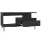 vidaXL Mesa de centro madera contrachapada negro 90x49x45 cm vidaXL Mesa de centro madera contrachapada negro 90x49x45 cm