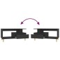vidaXL Mesa de centro madera contrachapada negro 90x49x45 cm vidaXL Mesa de centro madera contrachapada negro 90x49x45 cm