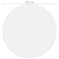 vidaXL Protector de mesa PVC mate Ø 90 cm 2 mm vidaXL Protector de mesa PVC mate Ø 90 cm 2 mm