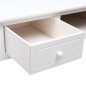 vidaXL Escritorio de madera maciza de Paulownia blanco 108x45x76 cm vidaXL Escritorio de madera maciza de Paulownia blanco 108x45x76 cm