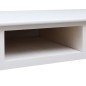 vidaXL Escritorio de madera maciza de Paulownia blanco 108x45x76 cm vidaXL Escritorio de madera maciza de Paulownia blanco 108x45x76 cm