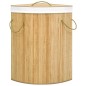 vidaXL Cesto para la ropa sucia de esquina bambú 60 L vidaXL Cesto para la ropa sucia de esquina bambú 60 L