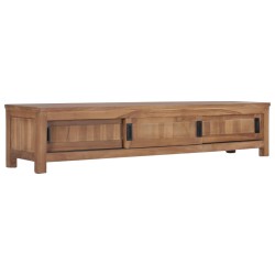 vidaXL Mueble para TV de teca maciza 150x30x30 cm