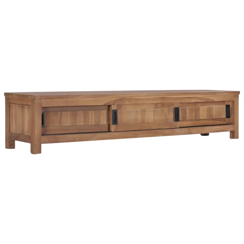 vidaXL Mueble para TV de teca maciza 150x30x30 cm