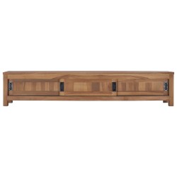 vidaXL Mueble para TV de teca maciza 150x30x30 cm