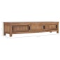 vidaXL Mueble para TV de teca maciza 150x30x30 cm