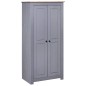 vidaXL Armario madera maciza pino gris Panamá Range 80x50x171,5 cm vidaXL Armario madera maciza pino gris Panamá Range 80x50x171,5 cm