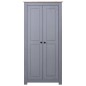vidaXL Armario madera maciza pino gris Panamá Range 80x50x171,5 cm vidaXL Armario madera maciza pino gris Panamá Range 80x50x171,5 cm
