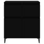 vidaXL Aparador de madera contrachapada negro 60x35x70 cm vidaXL Aparador de madera contrachapada negro 60x35x70 cm