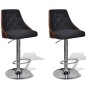 vidaXL Taburetes de bar 2 unidades de tela con altura ajustable vidaXL Taburetes de bar 2 unidades de tela con altura ajustable