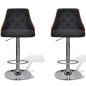 vidaXL Taburetes de bar 2 unidades de tela con altura ajustable vidaXL Taburetes de bar 2 unidades de tela con altura ajustable