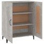 vidaXL Aparador de madera contrachapada gris hormigón 69,5x34x90 cm