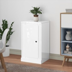 vidaXL Aparador madera contrachapada blanco brillante 37,5x35,5x67,5cm