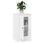 vidaXL Aparador madera contrachapada blanco brillante 37,5x35,5x67,5cm vidaXL Aparador madera contrachapada blanco brillante 37,5x35,5x67,5cm