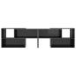 vidaXL Mueble de TV madera contrachapada gris brillante 149x30x52 cm vidaXL Mueble de TV madera contrachapada gris brillante 149x30x52 cm