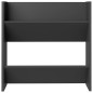 vidaXL Zapateros de pared 4 uds madera contrachapada gris 60x18x60 cm