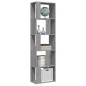 vidaXL Estantería de madera contrachapada gris Sonoma 45x24x160 cm vidaXL Estantería de madera contrachapada gris Sonoma 45x24x160 cm