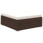 vidaXL Set muebles de jardín y cojines 12 pzas ratán sintético marrón vidaXL Set muebles de jardín y cojines 12 pzas ratán sintético marrón