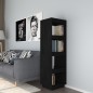 vidaXL Estantería/divisor espacios madera de pino negro 40x35x135 cm vidaXL Estantería/divisor espacios madera de pino negro 40x35x135 cm