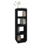 vidaXL Estantería/divisor espacios madera de pino negro 40x35x135 cm vidaXL Estantería/divisor espacios madera de pino negro 40x35x135 cm