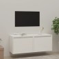 vidaXL Armario de pared 2 uds madera maciza de pino blanco 45x30x35 cm