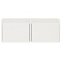 vidaXL Armario de pared 2 uds madera maciza de pino blanco 45x30x35 cm