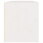 vidaXL Armario de pared 2 uds madera maciza de pino blanco 45x30x35 cm