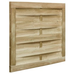 vidaXL Puerta de jardín madera de pino impregnada verde 100x75 cm