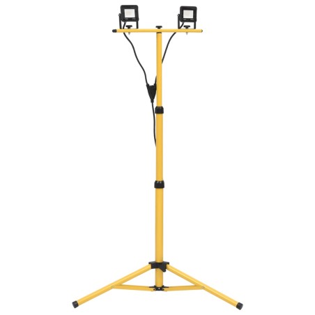 vidaXL Foco LED con trípode 2x10 W blanco frío