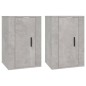 vidaXL Muebles para TV de pared 2 uds gris hormigón 40x34,5x60 cm vidaXL Muebles para TV de pared 2 uds gris hormigón 40x34,5x60 cm