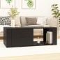 vidaXL Mesa de centro madera contrachapada negro 100x50,5x35 cm vidaXL Mesa de centro madera contrachapada negro 100x50,5x35 cm