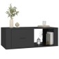 vidaXL Mesa de centro madera contrachapada negro 100x50,5x35 cm vidaXL Mesa de centro madera contrachapada negro 100x50,5x35 cm