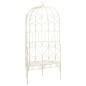 vidaXL Banco de jardín 95 cm hierro color blanco antiguo vidaXL Banco de jardín 95 cm hierro color blanco antiguo