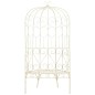 vidaXL Banco de jardín 95 cm hierro color blanco antiguo vidaXL Banco de jardín 95 cm hierro color blanco antiguo