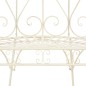 vidaXL Banco de jardín 95 cm hierro color blanco antiguo vidaXL Banco de jardín 95 cm hierro color blanco antiguo